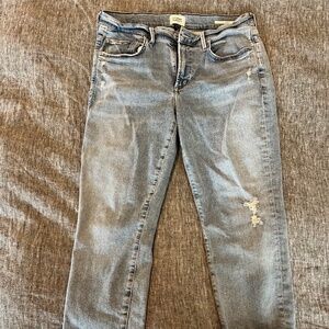 Citizens of Humanity Ella Mid Rise Crop Slim Medium Light Wash Size 28